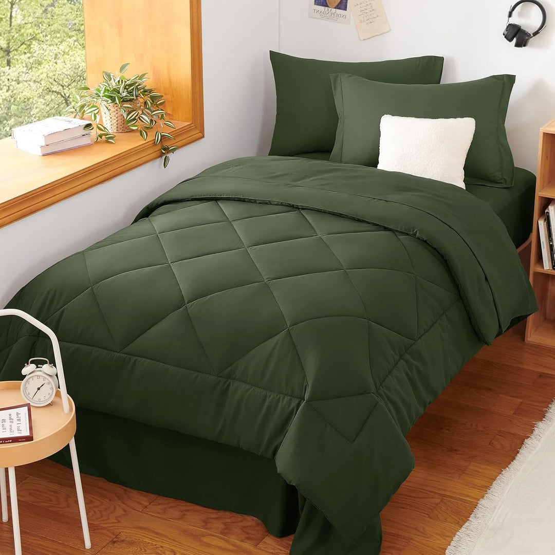 Luxurious Diamond Quilted Comforter Set Stornfield
