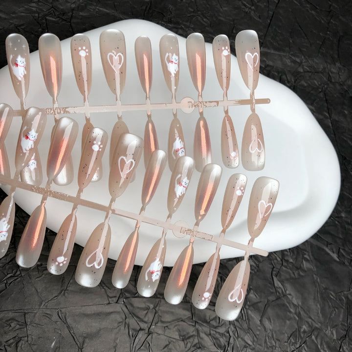 Elegant Press-On Nail Art Set
