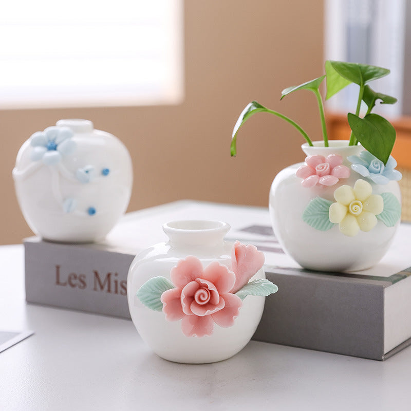 Decorative Floral Porcelain Vase
