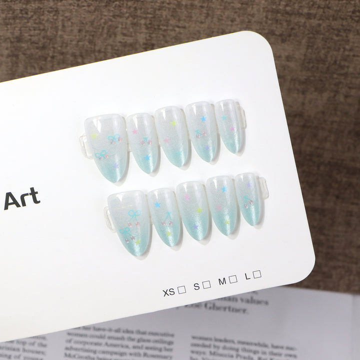Premium Graphic Press-On Nail Set Stornfield