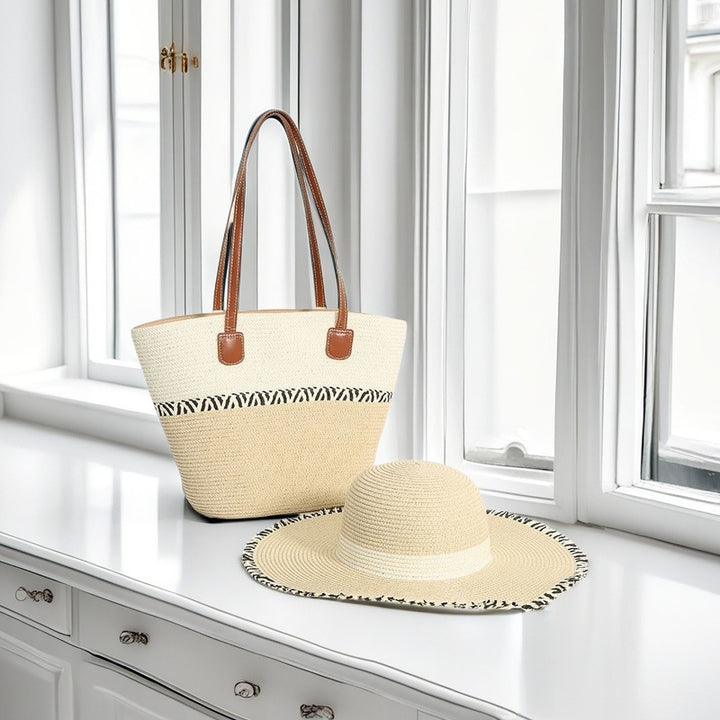 Beach bag with colorful stripes Stornfield