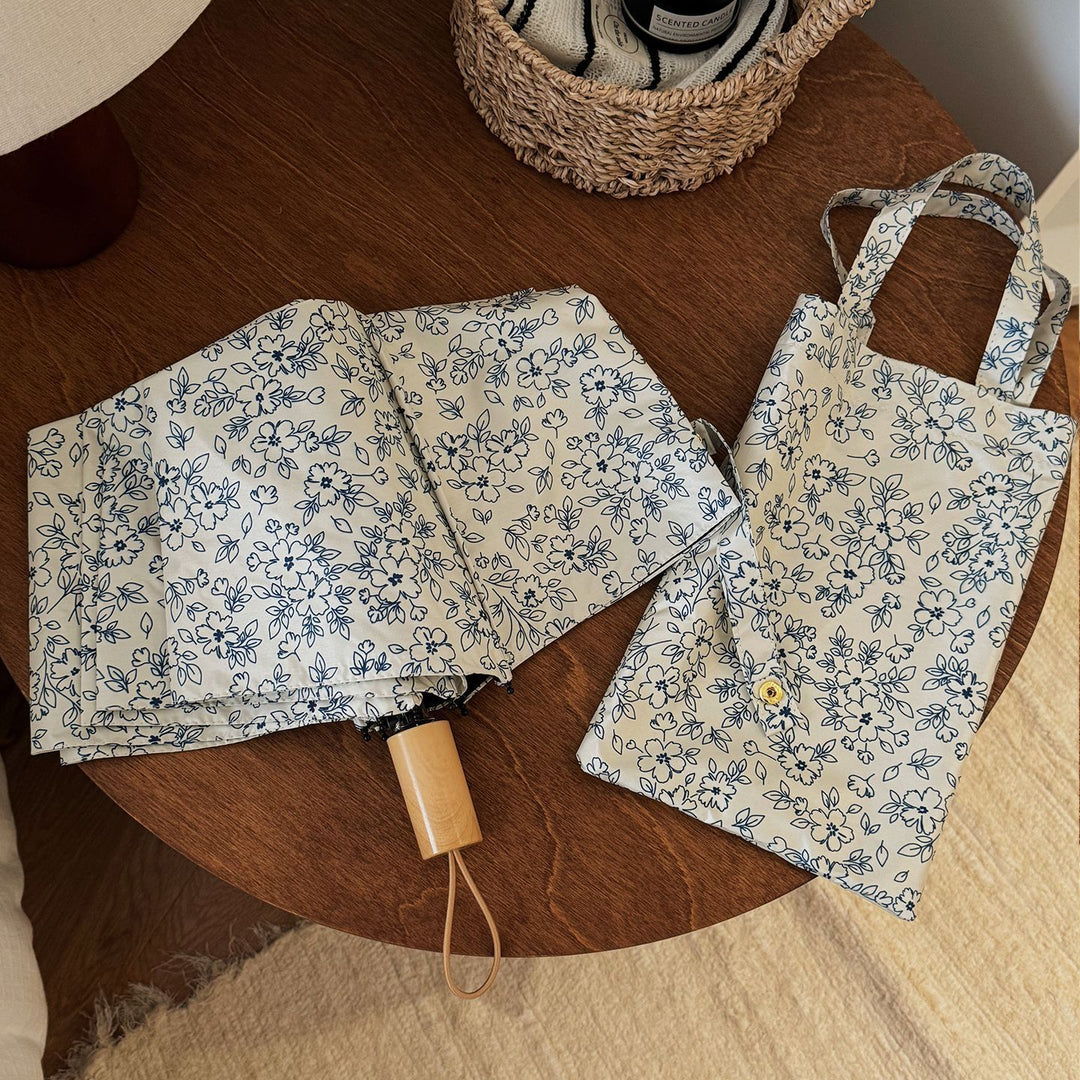 Women's Foldable Shopping Bag with Floral Design Stornfield