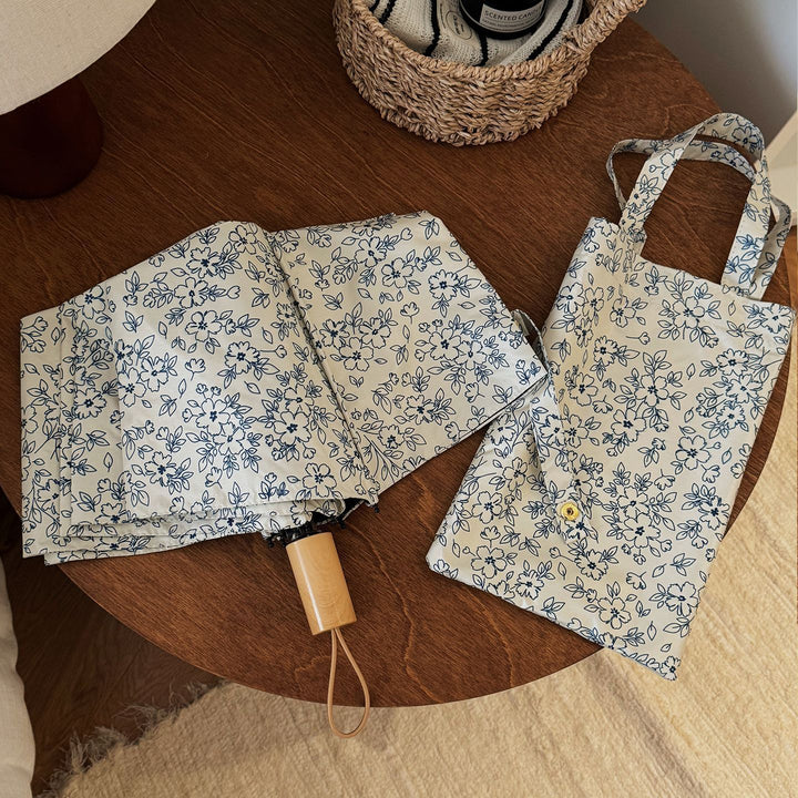 Women's Foldable Shopping Bag with Floral Design Stornfield