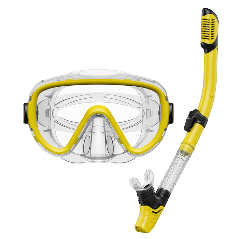 Premium dive mask with anti-fog function and flexible breathing tube Stornfield