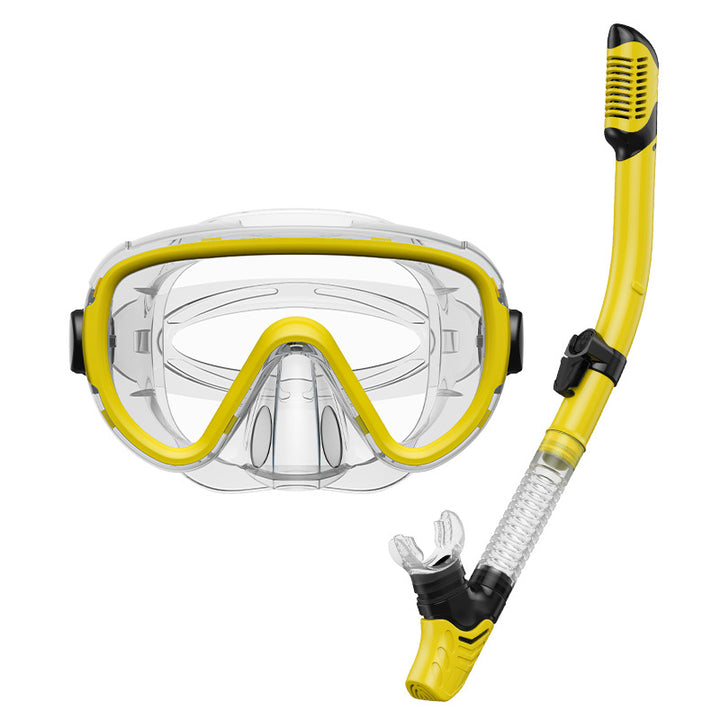 Premium dive mask with anti-fog function and flexible breathing tube Stornfield