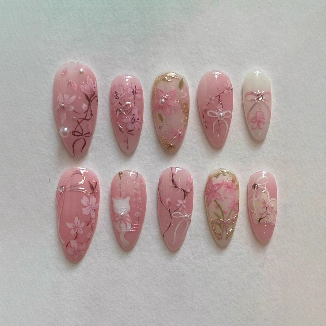Artistic Press-On Nail Art Set Stornfield