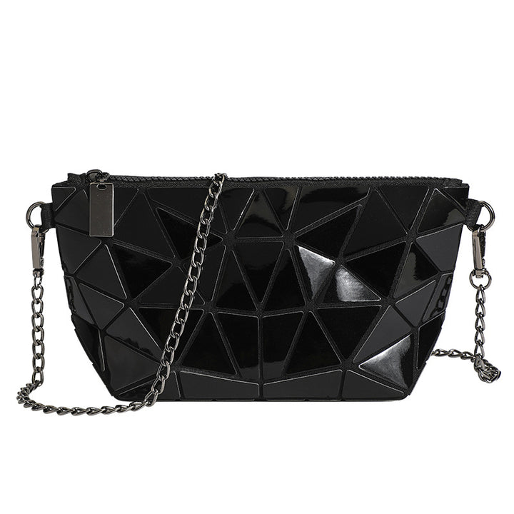 Geometric Patterned Crossbody Clutch Bag