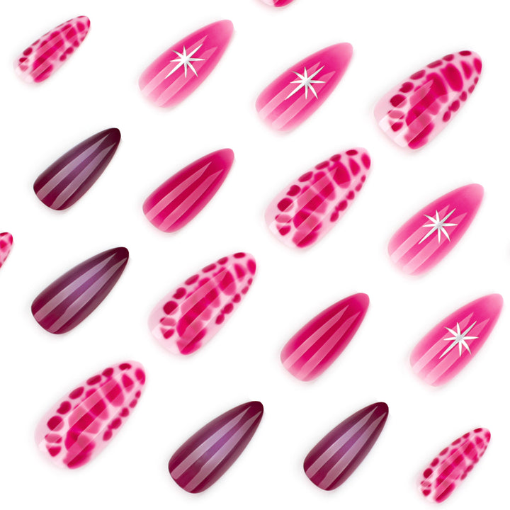 Artistic stiletto nails with elegant gradient and delicate accents Stornfield