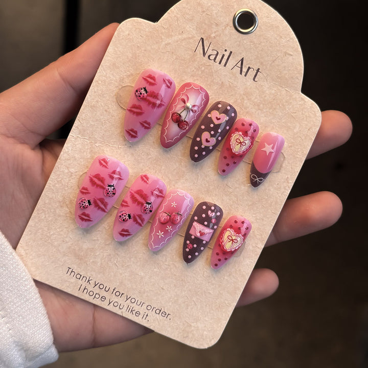 Romantic Themed Press-On Nail Set Stornfield