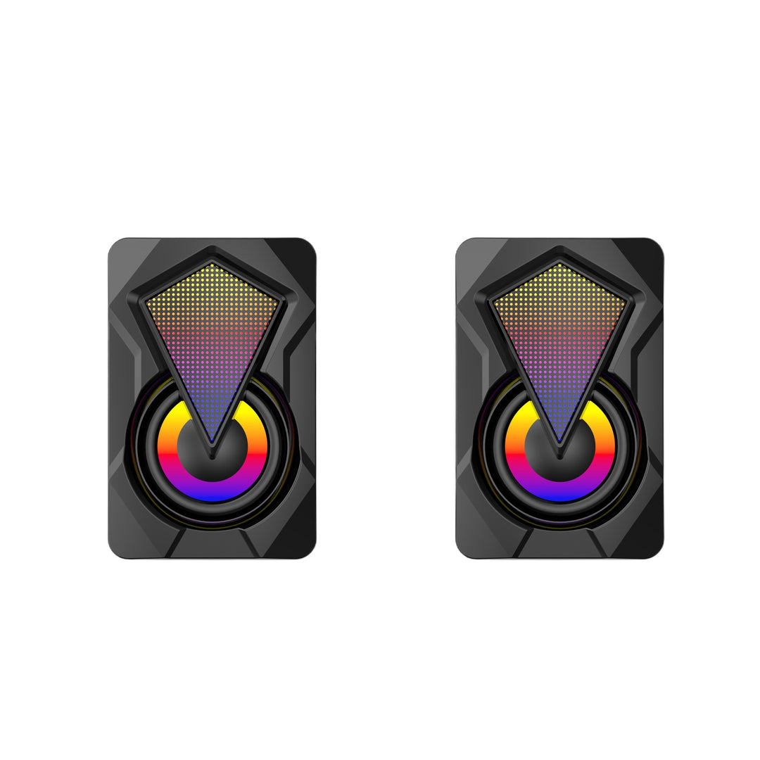 Bluetooth Desktop Speakers with Dynamic RGB Lighting Effects Stornfield