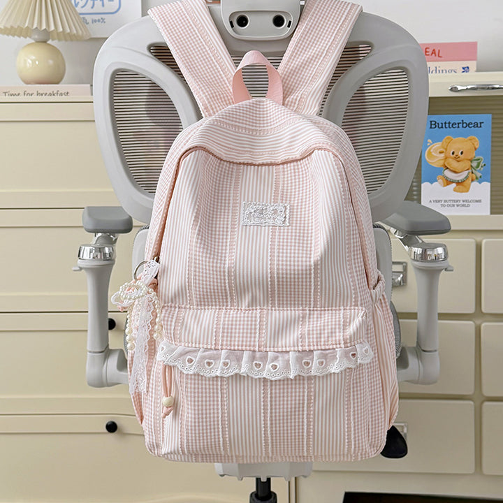 Stylish Striped Design Backpack Stornfield
