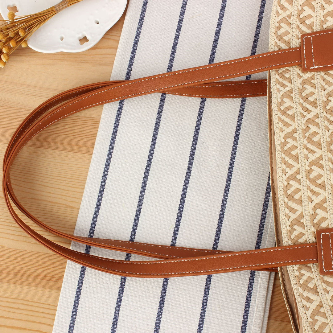 Beach bag with refined leather accents Stornfield