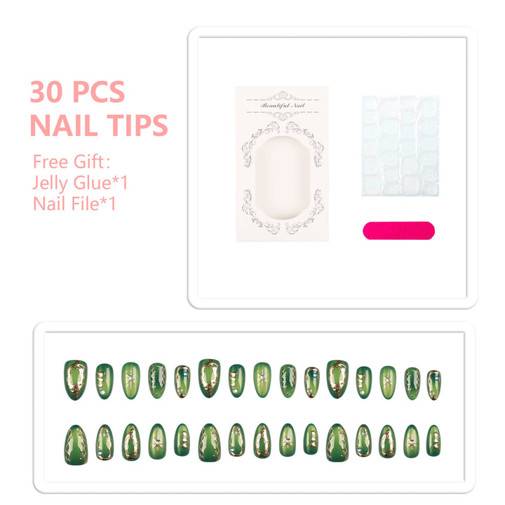 Artistic Press-On Nail Design Set