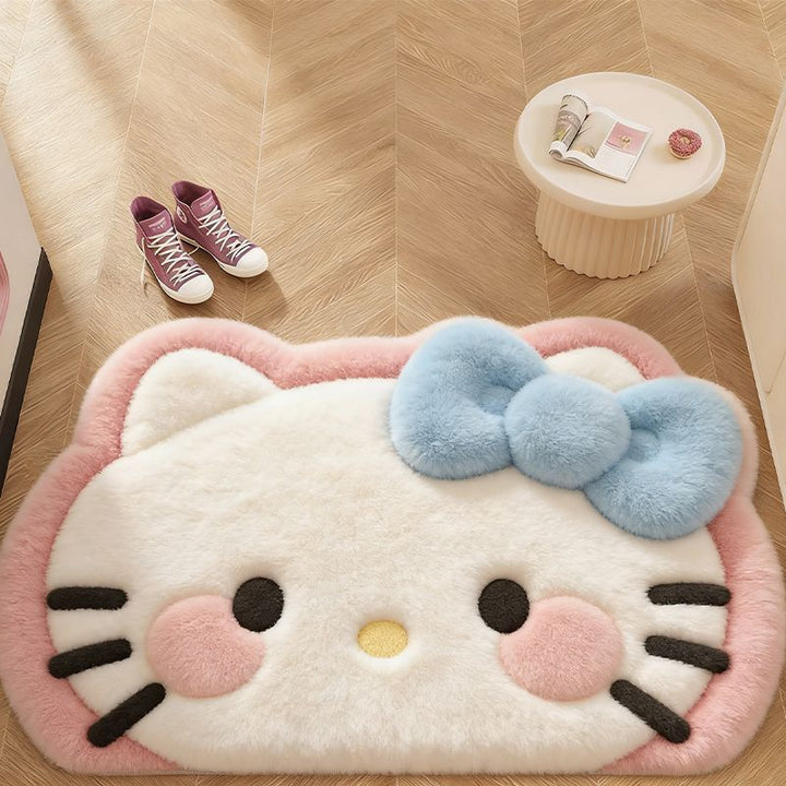 Plush Animal-Themed Bath Mat