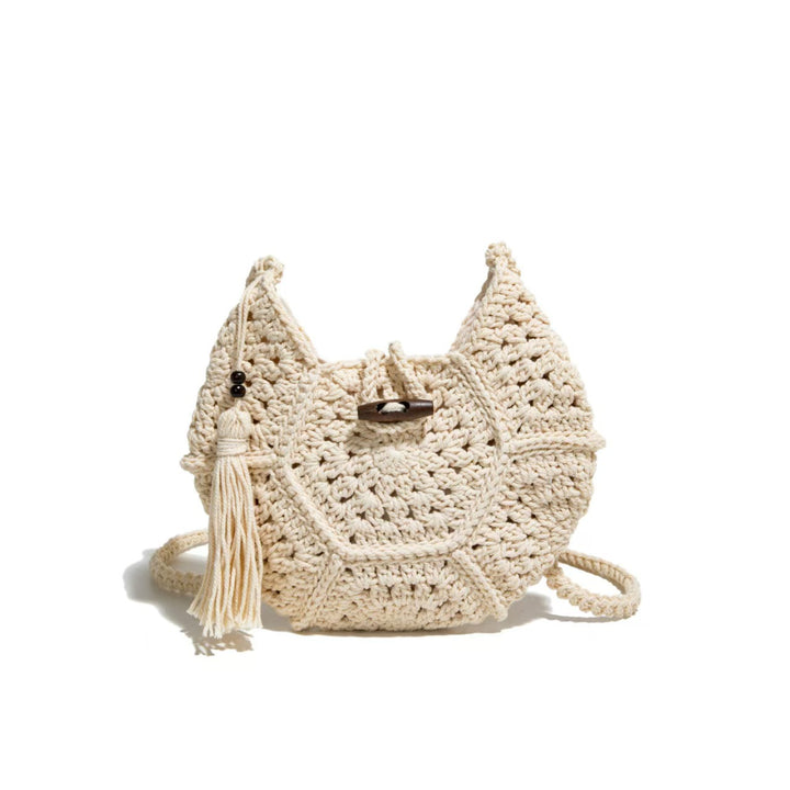 Hand-knotted shoulder bag with tassels Stornfield