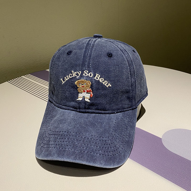 Unisex Casual Embroidered Bear Cap Stornfield