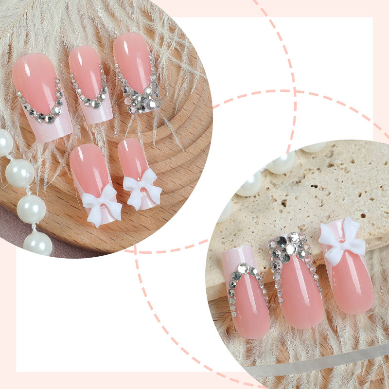 Decorative Rhinestone Press-On Nail Set Stornfield