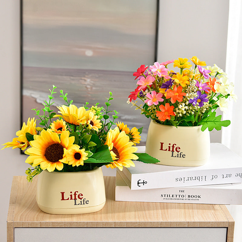 Lifelike Floral Centerpiece Arrangement