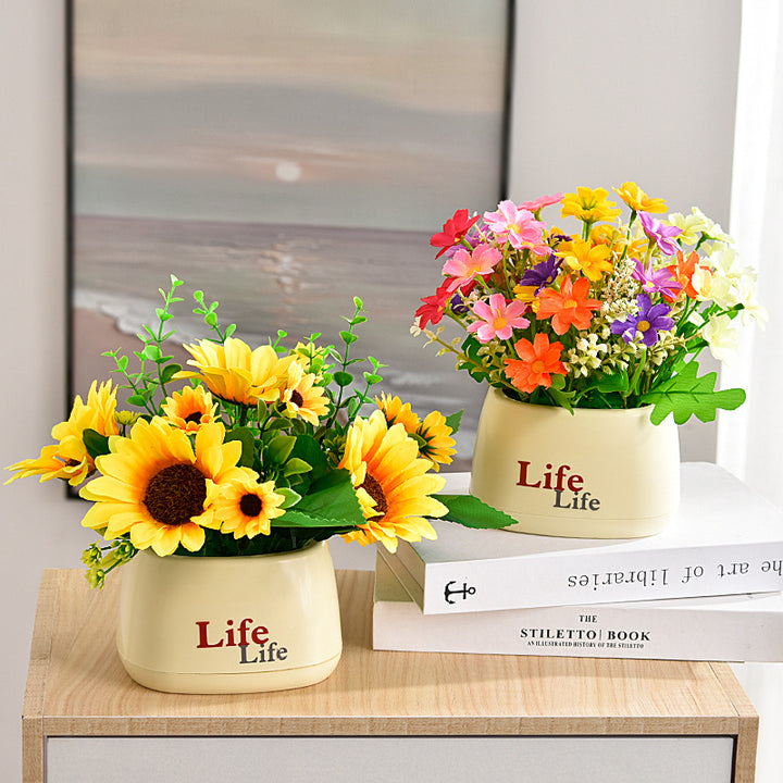 Lifelike Floral Centerpiece Arrangement
