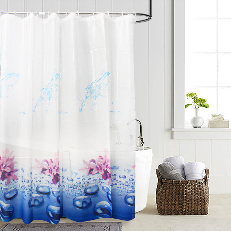 Floral Water-Resistant Shower Curtain Stornfield