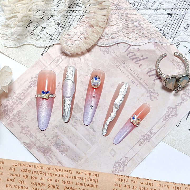 Elegant Nail Art with Rhinestone Accents Stornfield