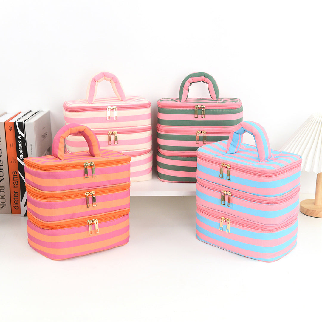 Stylish cosmetic organizer with multiple compartments Stornfield