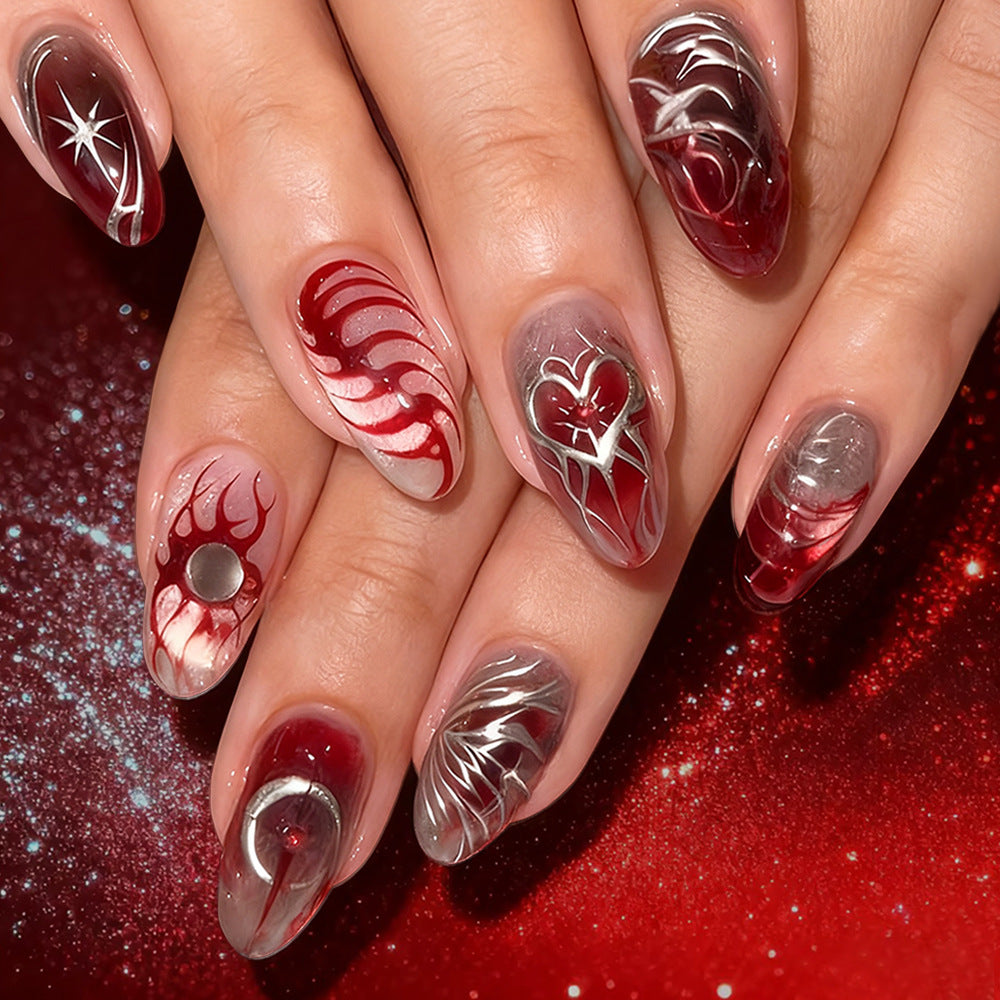 Artistic Full-Set Press-On Nails Stornfield