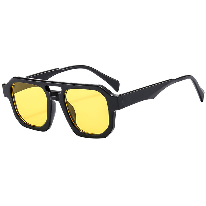 Women’s exclusive polygonal sunglasses with luxurious tortoiseshell pattern Stornfield