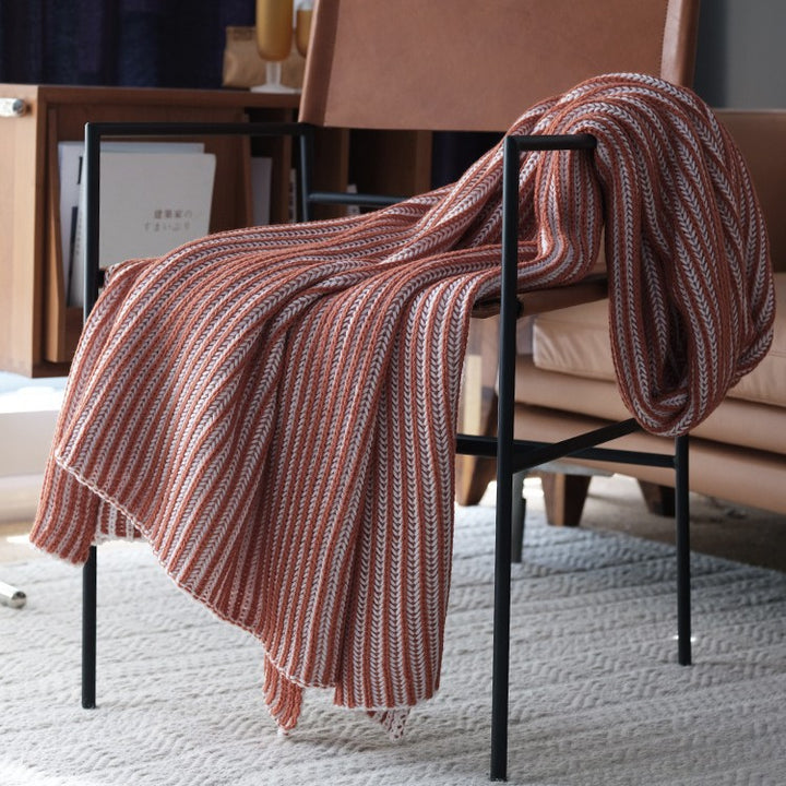 Stylish Knitted Throw Blanket