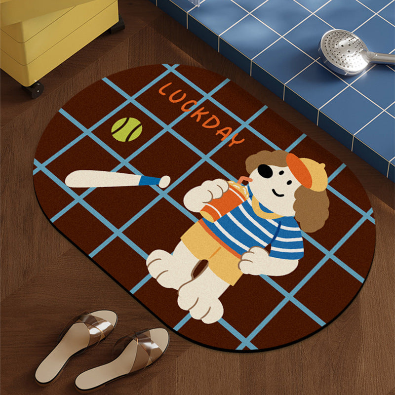 Playful Dog-Themed Area Rug