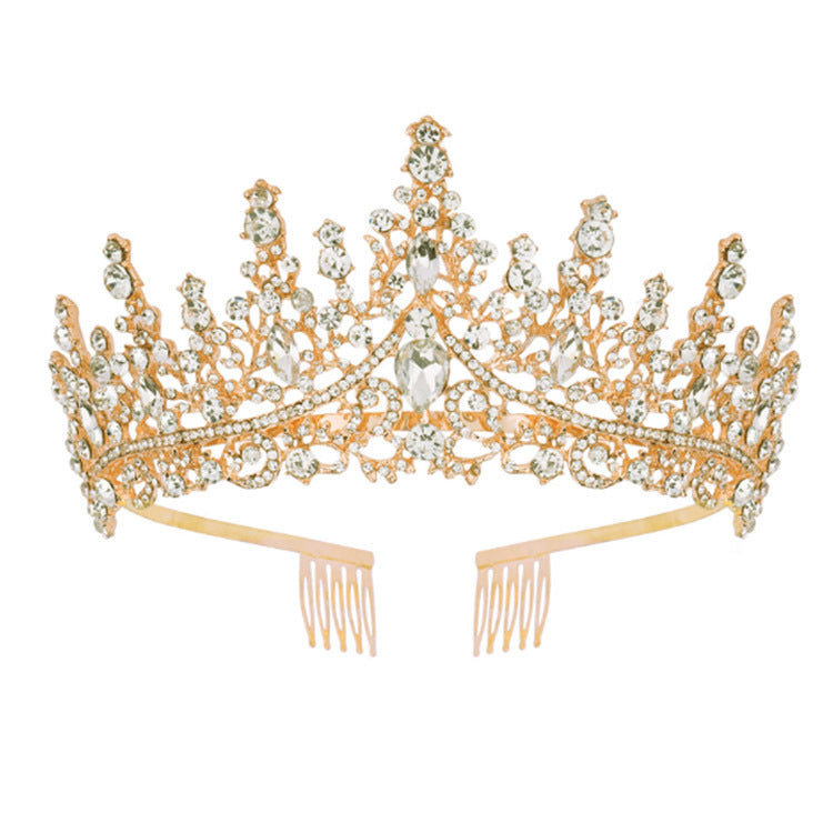 Ladies Rhinestone Tiara with Sparkling Gemstones Stornfield