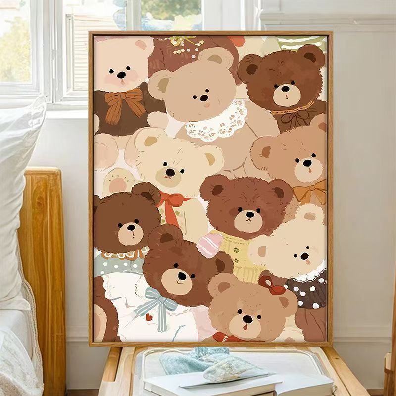 Cute Bear-Themed Decorative Wall Art Stornfield