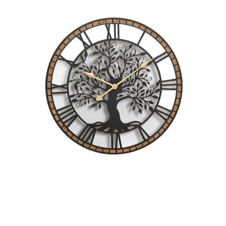 Decorative Wall Clock with Tree Motif Stornfield