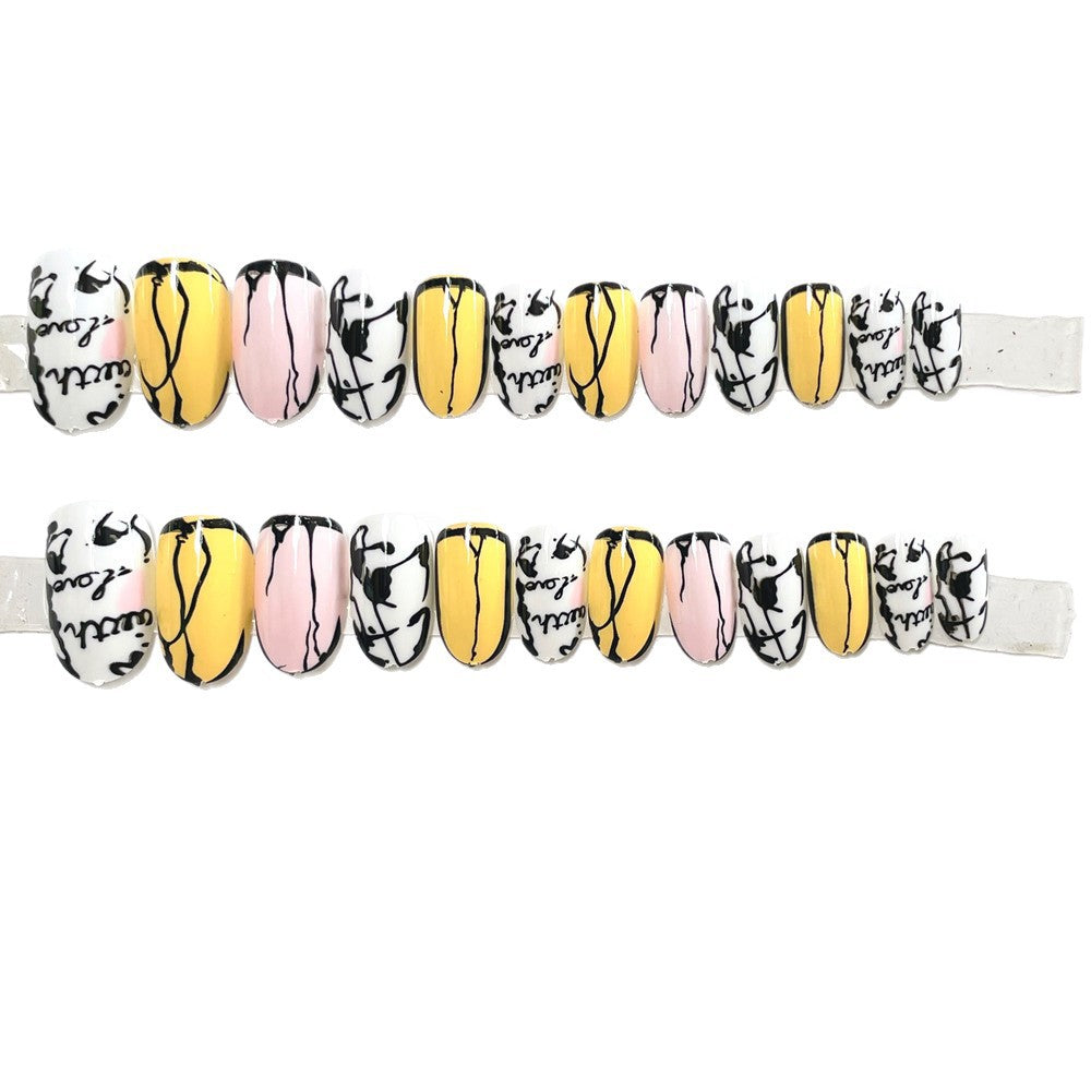 Stylish Line Pattern Artificial Nails Stornfield
