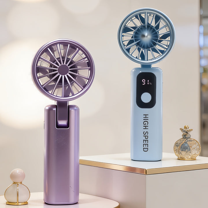 Ladies portable high-speed fan with LCD display Stornfield