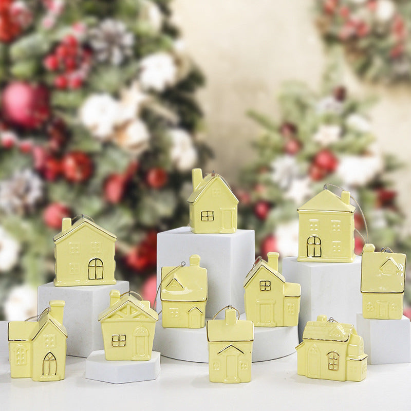 Ceramic House-Shaped Decorative Stornfeild