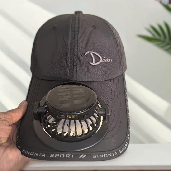Multifunctional Basketball Cap with Removable Solar Fan and Adjustable Brim Stornfield