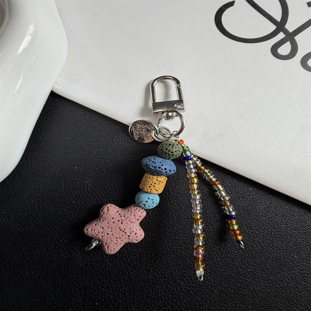 Decorative Beaded Charm Keychain Stornfield 1790135647