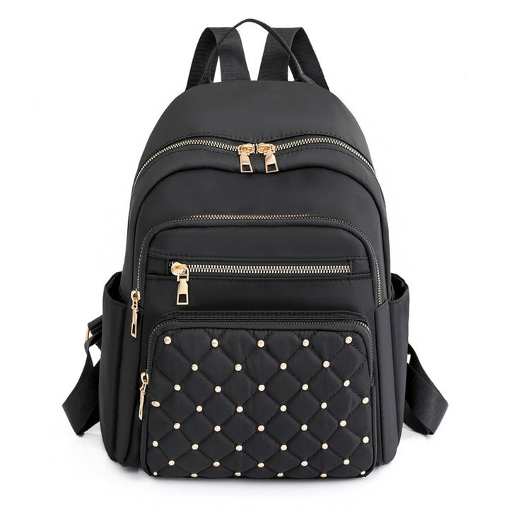 Quilted Backpack with Decorative Studs Stornfield