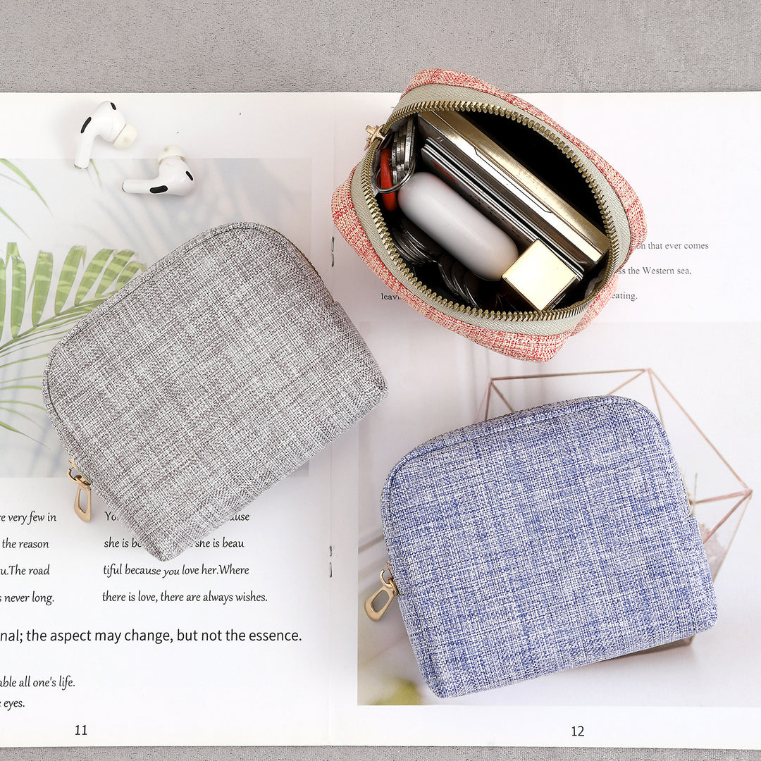 Compact Zippered Coin Purse