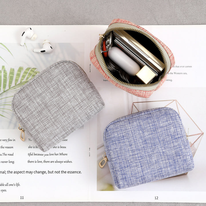Compact Zippered Coin Purse