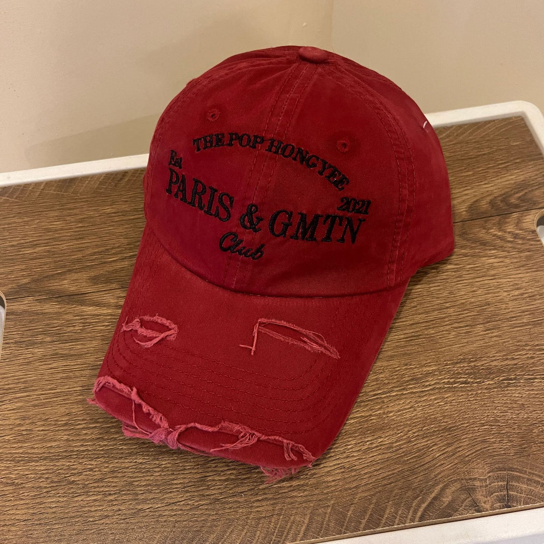 Men's Distressed Cotton Twill Baseball Cap Stornfield