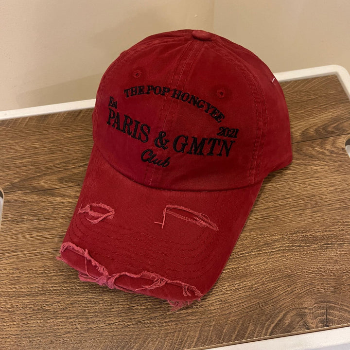 Men's Distressed Cotton Twill Baseball Cap Stornfield