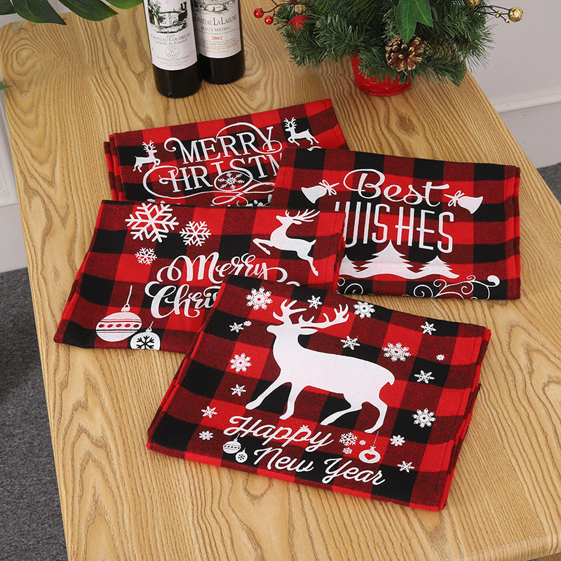 Festive table runner with Christmas motif Stornfield