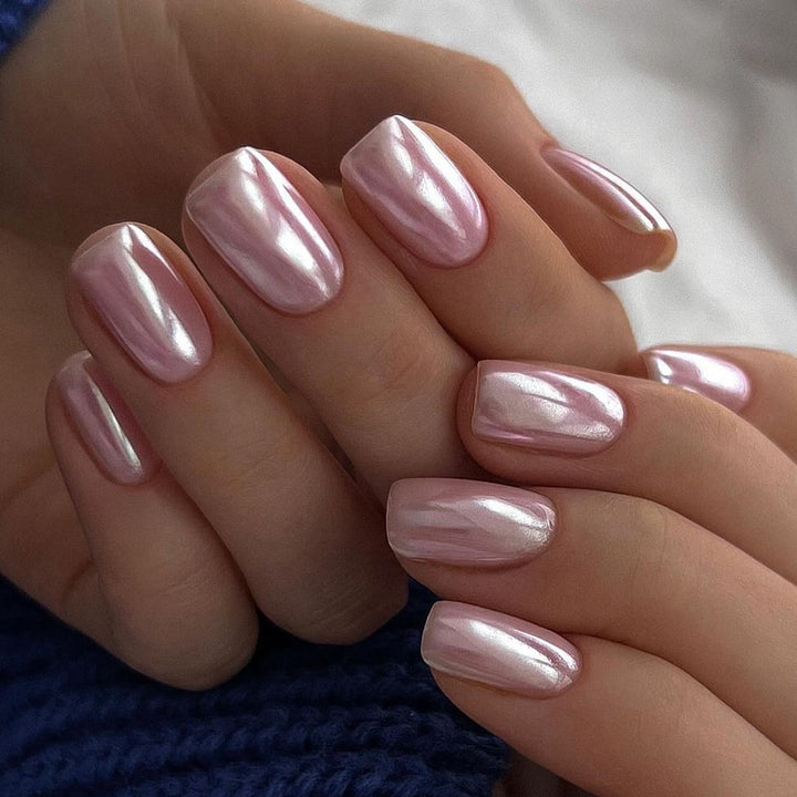 Artistic Nail Extensions with Shimmering Effect Stornfield