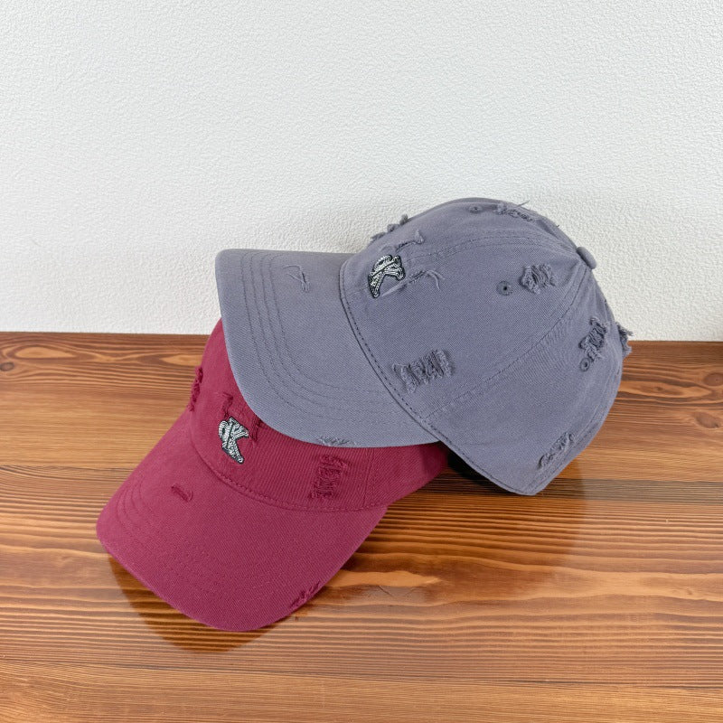 Men's Distressed Adjustable Baseball Cap Stornfield