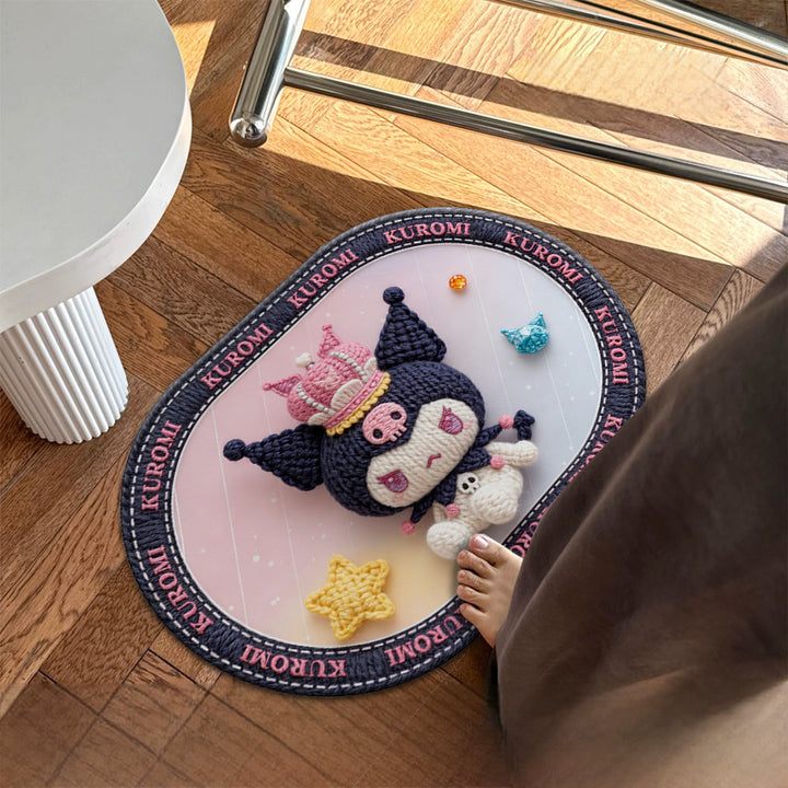 Cute Cartoon Character Plush Floor Mat