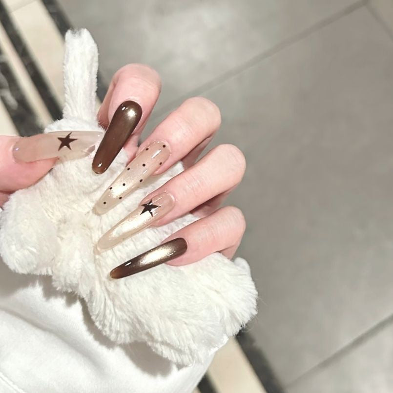 Artistic Star Design Press-On Nail Set Stornfield