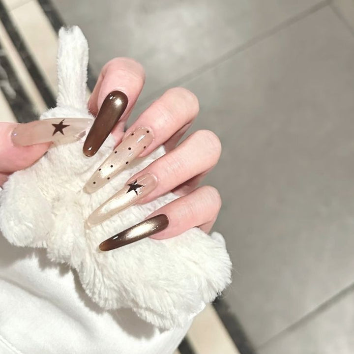 Artistic Star Design Press-On Nail Set Stornfield