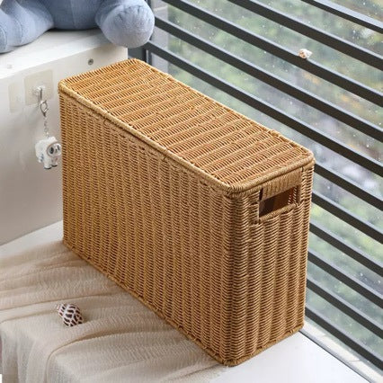 Unisex decorative rattan storage box Stornfield